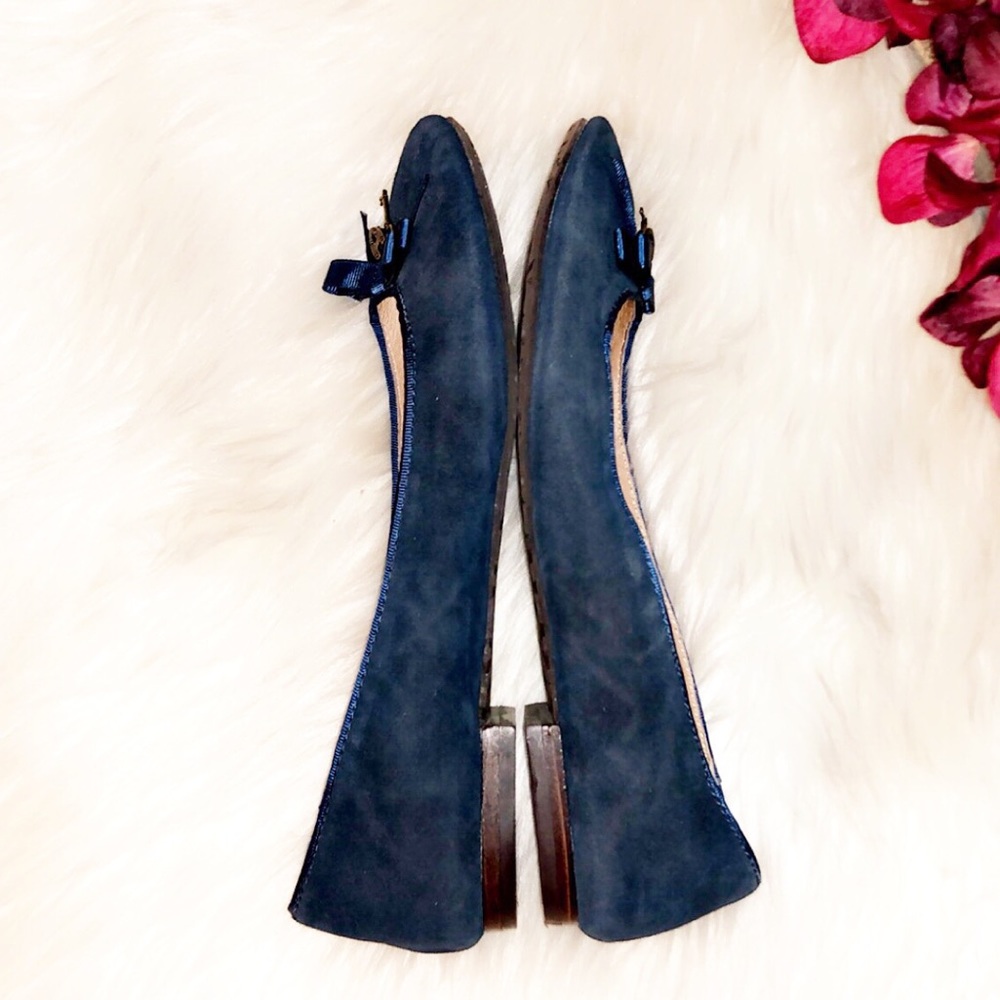 FOSSIL Blue Suede Charm Ballet Flat - Picture 4 of 6
